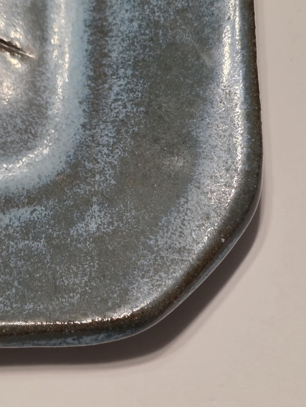 Southwestern Mesa Serving Tray Artisan Home Decor Handmade Pottery Teal Glaze - Picture 7 of 10